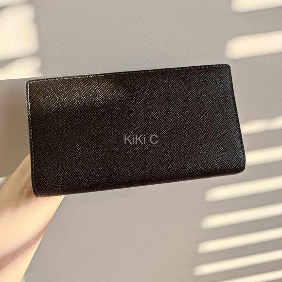 Coach Slim Zip Wallet Gold/Black CK444 - Picture 3 of 8